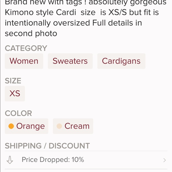 Free people kimono styled cardi - Picture 4 of 8